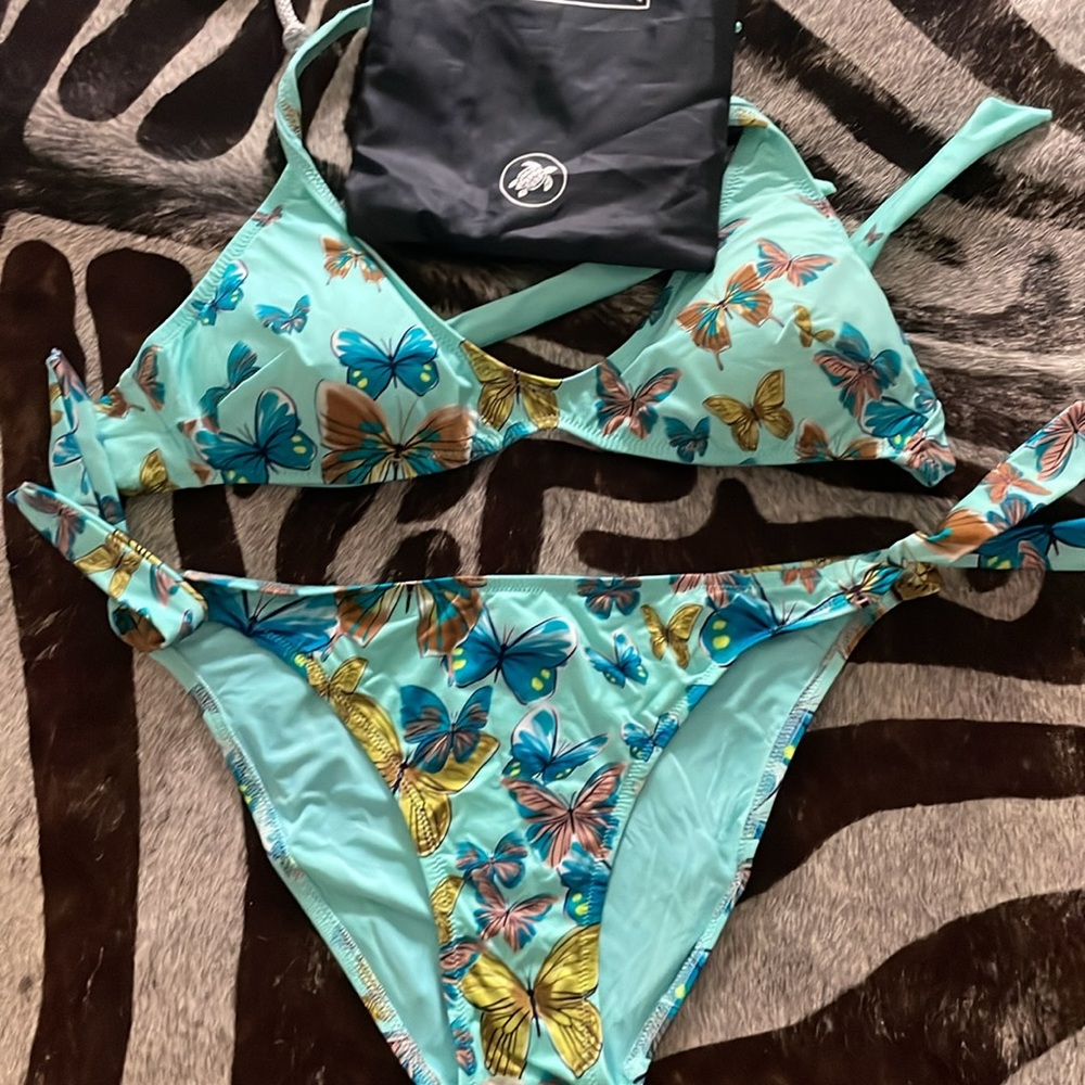 Vilebrequin bikini top and bottom set top size M bottom S, like new butterfly - Picture 3 of 6